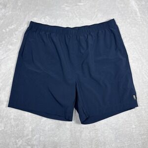 Rhone Essentials Shorts Mens 2XL  Blue Gym Workout Lightweight 7" Unlined
